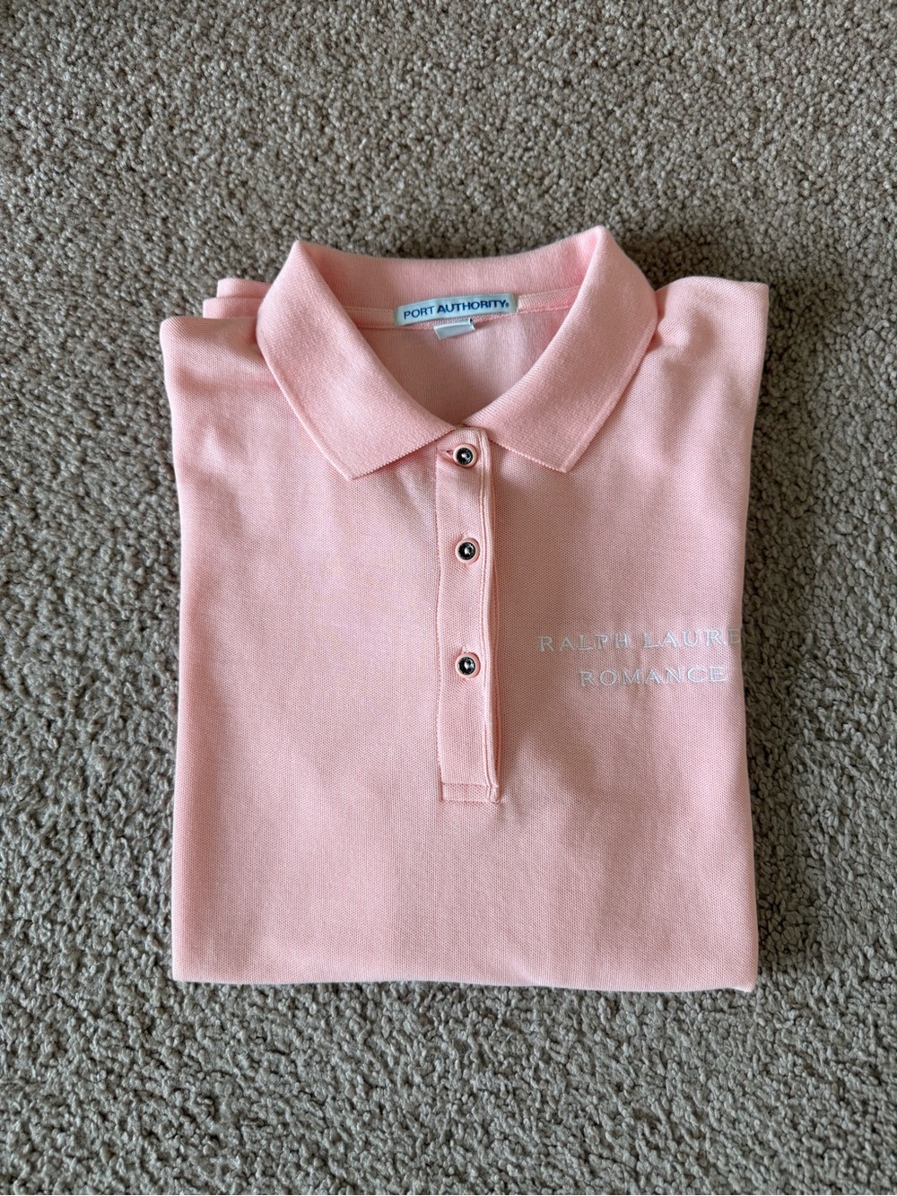 Ralph Lauren Pink Polo with Embroidered Romance